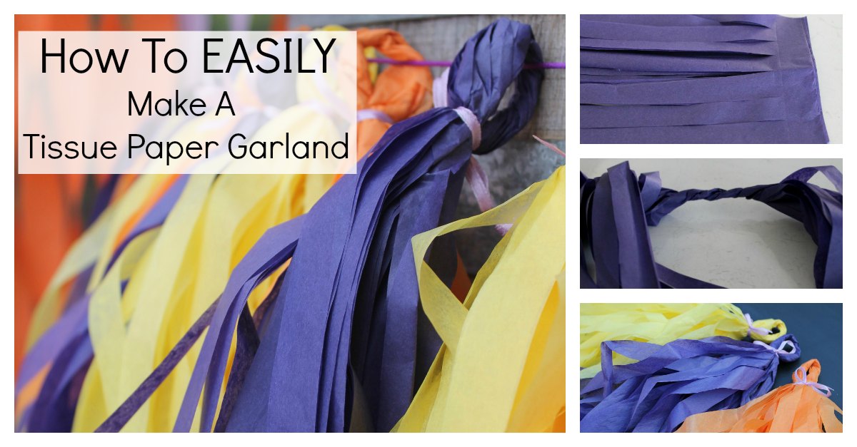 How To Make A Tissue Paper Garland The Easy Way