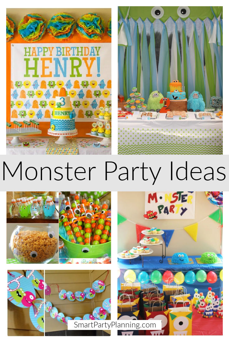 Monster Party Ideas Selection of easy and fun monster party ideas. With simple ideas for food, decorations and games, it is easy to create a monster themed special day for your little one.