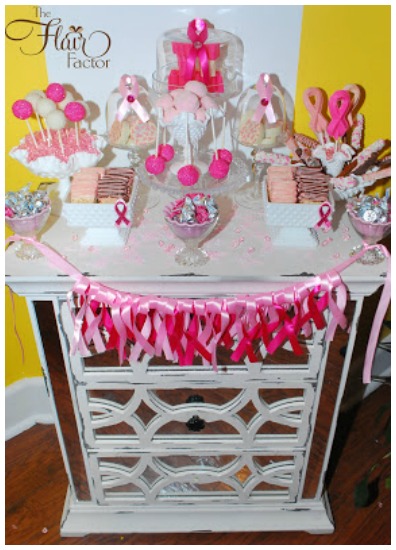 Breast cancer ribbon party Breast cancer ribbon party