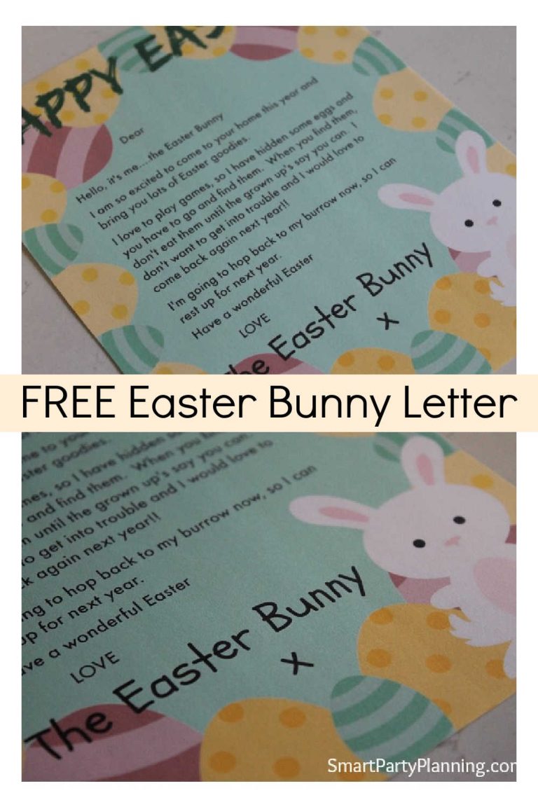 FREE Easter Bunny Letter The Kids Will Love