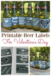 Printable valentine beer labels