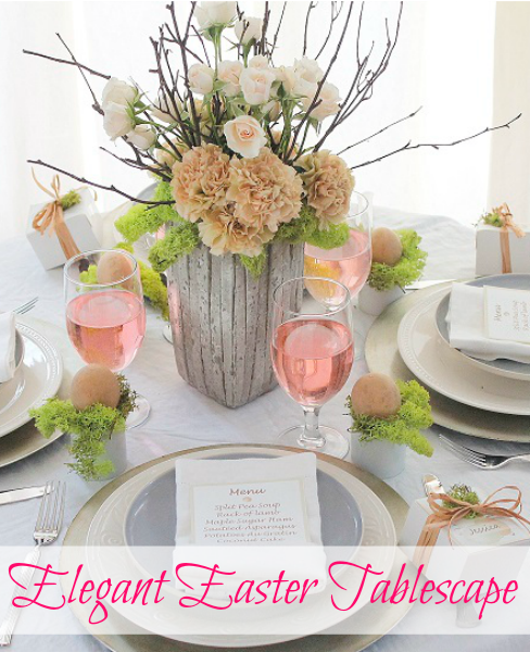 Elegant Easter Tablescape