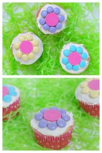Easy Spring Flower Cupcakes