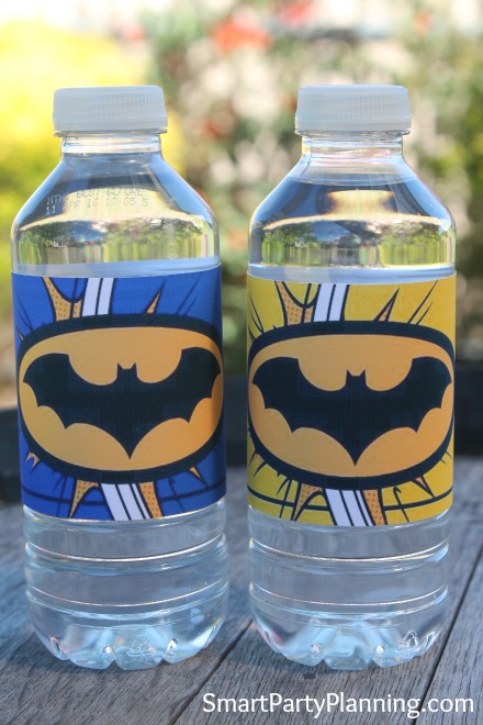 Batman water bottle labels Batman water bottle labels