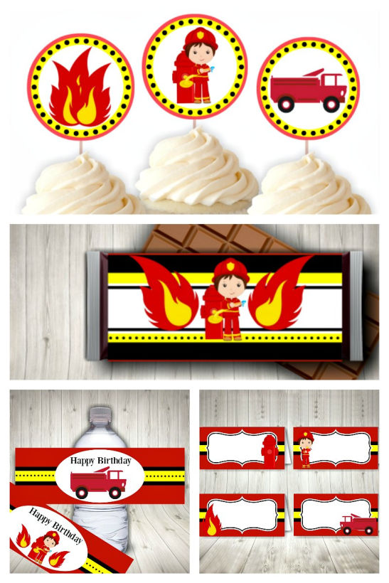 The Best Fireman Birthday Party Printable's