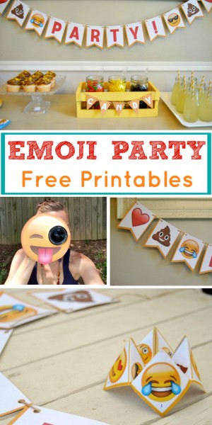 Easy &amp; Popular Emoji Party Package With Free Printables