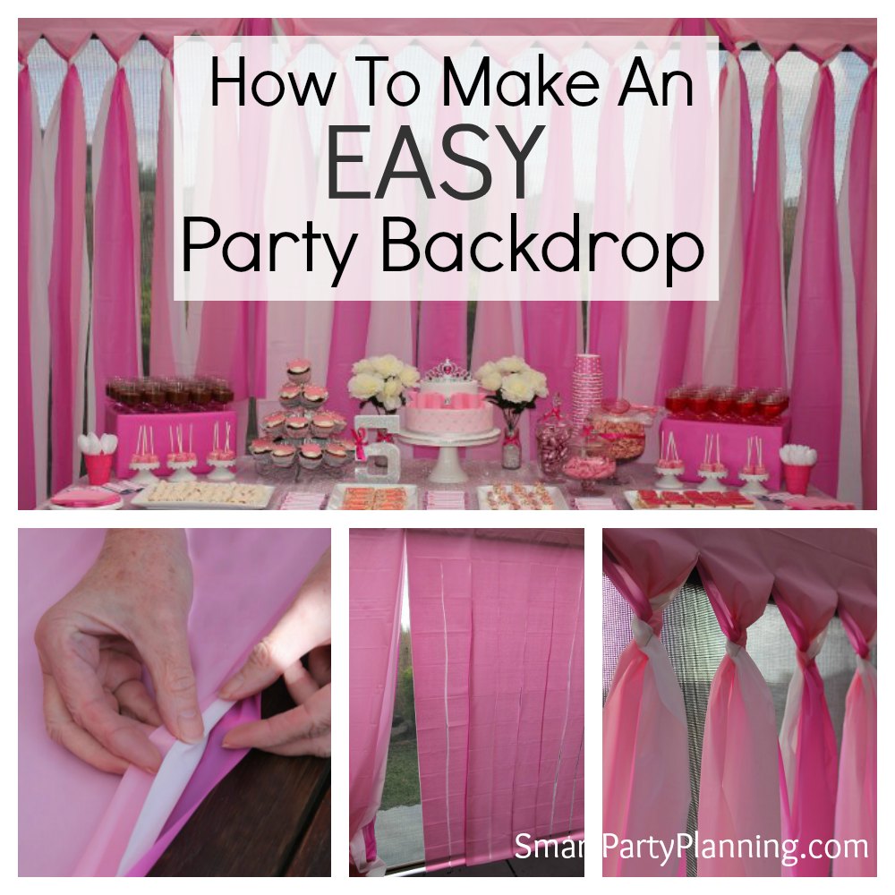 How To Make An Easy DIY Party Backdrop