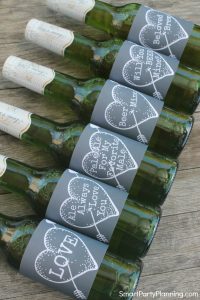 Row of Valentines day best beer labels