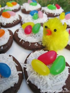 Birds Nest Cookies With Coconut