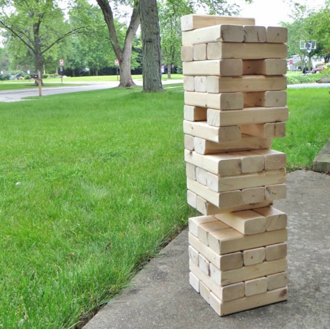 Outdoor Jenga Game