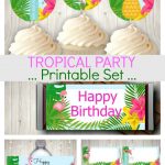 Tropical Party Printables Perfect For An Easy Beautiful Party
