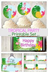 Tropical Party Printables Perfect For An Easy Beautiful Party