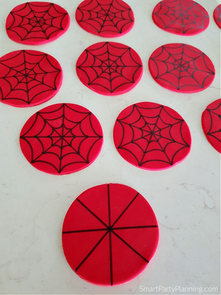 Lines of spidermans web face Lines of spidermans web face