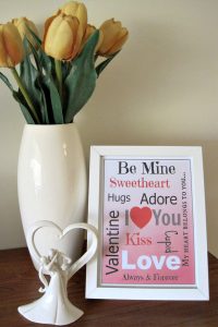 Valentines Day Subway Art