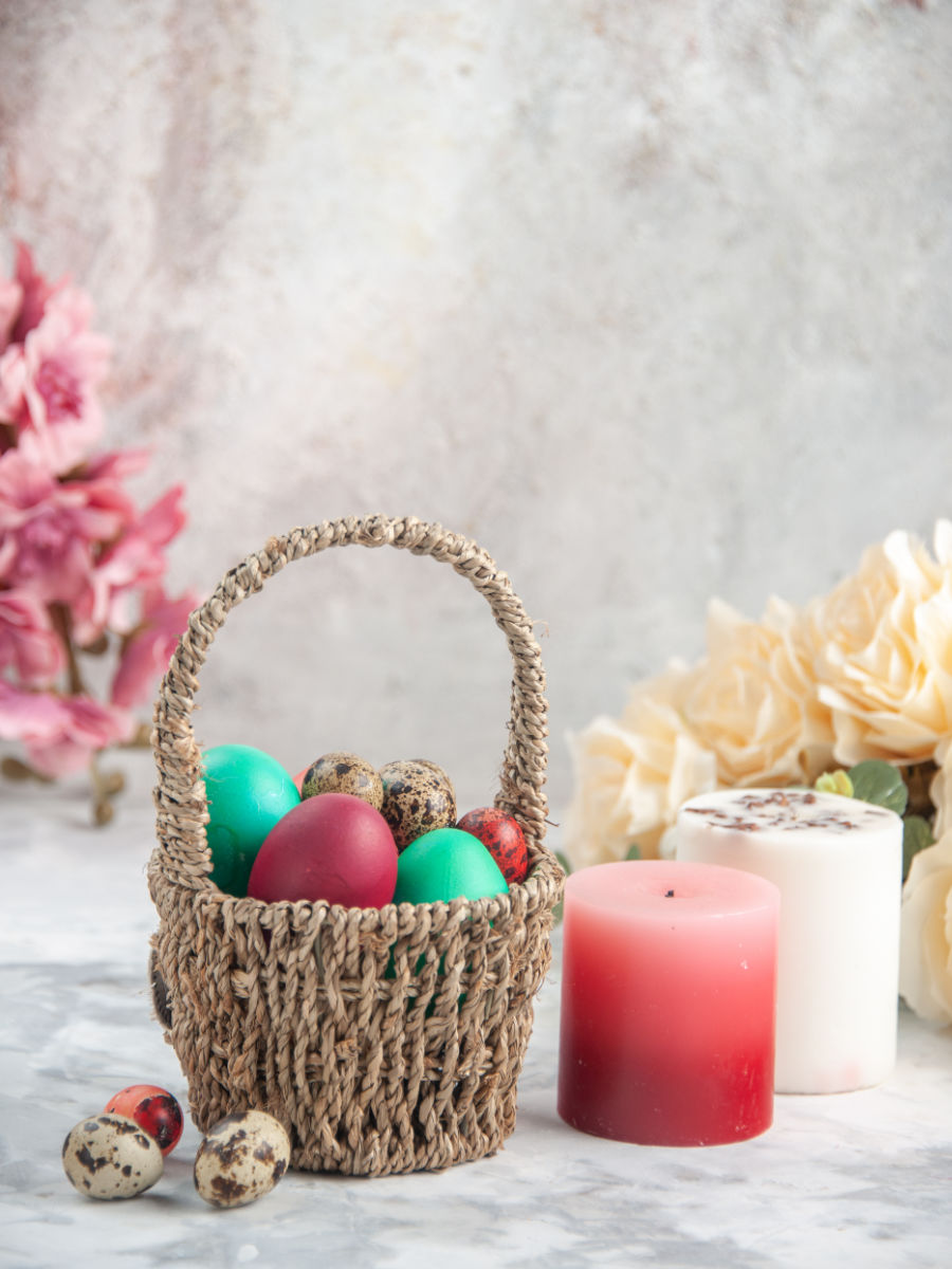 Scented candle for Easter