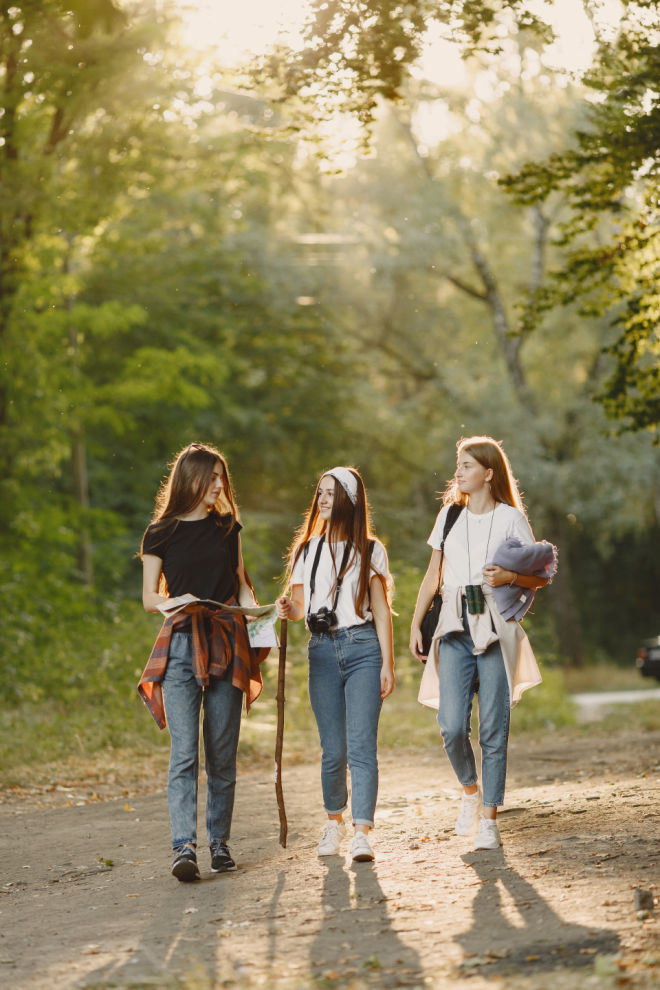 Teenagers Hiking