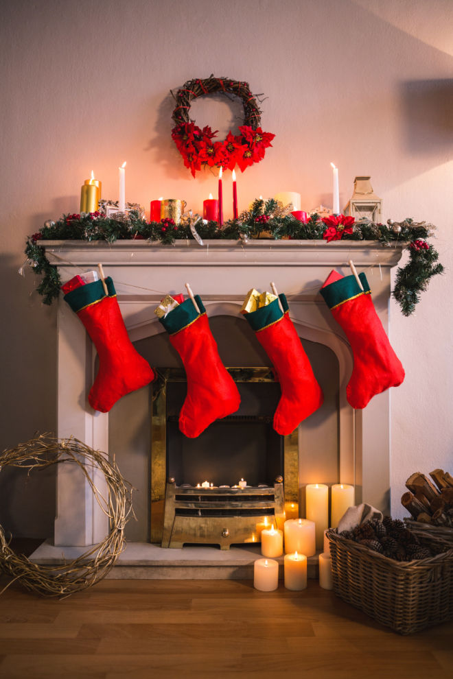 old fashioned Christmas stockings