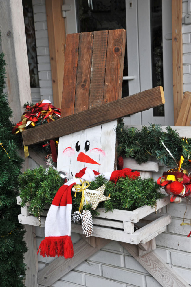 Christmas window box