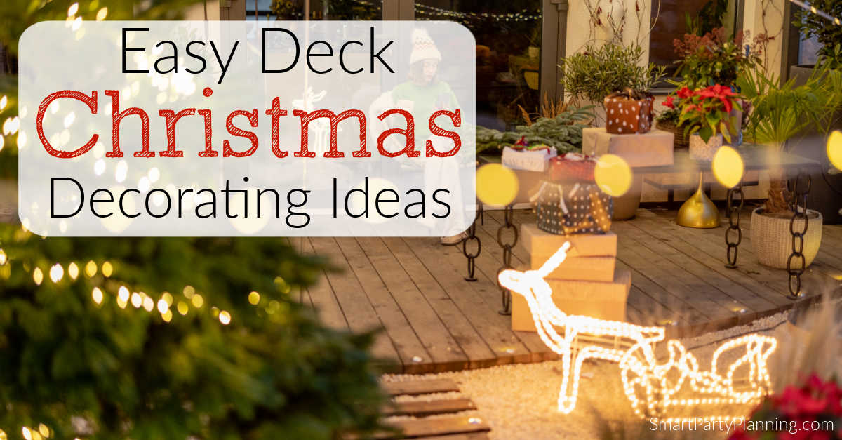 Easy deck Christmas decorating ideas